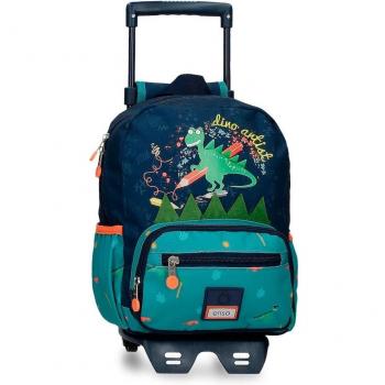 Mochila Enso Dino artist Preescolar 28cm con carro