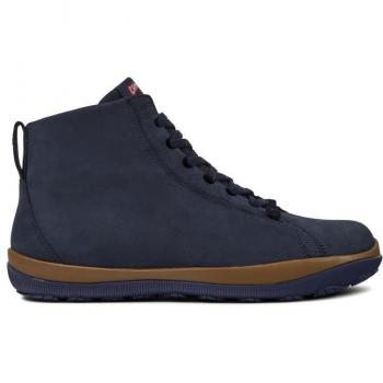 Botín Hombre Camper Peu Pista Marino Goretex Cordón Elástico Cremallera Lateral