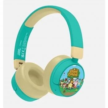 OTL Technologies Animal Crossing Auriculares Infantiles Inalámbricos Bluetooth Plegables