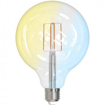 Bombilla LED inteligente transparente E27 G125 7W Tuya WLAN CCT