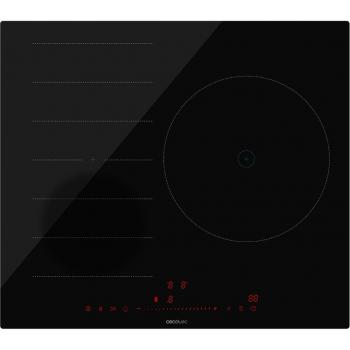 Placa de Inducción Cecotec Bolero Squad I 3100 FullFlex 7400W con Bridge Zone, 3 Zonas de Cocción, Color Negro, Ancho de 59 cm