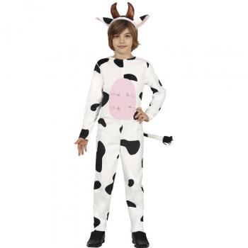 Disfraz de Vaca Blanca con manchas para niños