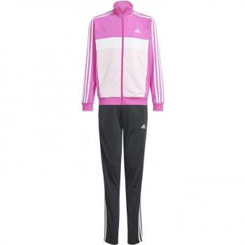 Chándal adidas 3stripes Tiberio infantil fucsia, tipo: chándal, características: unisex, para niños, color fucsia semi brillante con detalles en blanco y rosa claro, talla 9-10 años