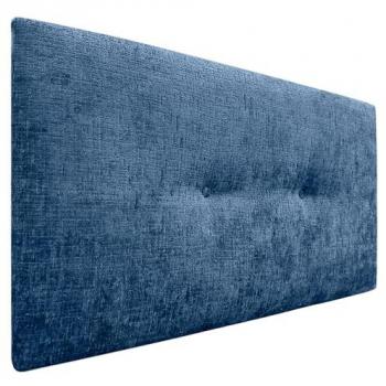 Cabecero Tapizado de Lana Natural con Botones - Alcolchado Winter Luxury 110x50cm (Camas 105) - Azul