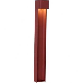 Bolardo de jardín Taurus en acero galvanizado y oxidado, con 1 luz LED, estructura en óxido, grado de protección IP54
