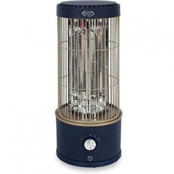 Estufa Eléctrica de Cuarzo Argoclima Looney 800W Azul con Resistencia de Fibra de Carbono y Control Mecánico