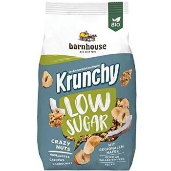 MUESLI KRUNCHY LOW SUGAR frutos secos 375gr. BIO