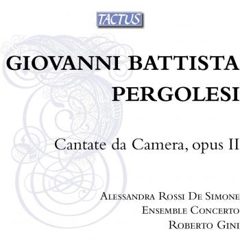Pergolesi: Cantatas De Cámara Op. Ii / Rossi De Simone