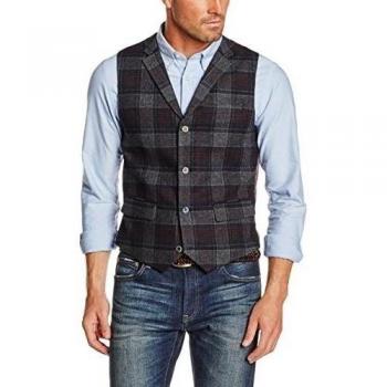 Joe Browns Remarkable Check Waistcoat, Chaleco Para Hombre, Morado, 48 Regular