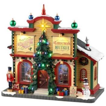LEMAX Cranberry Hill Christmas Boutique - Edificio iluminado de la colección Caddington Village, código 35023, temática navideña