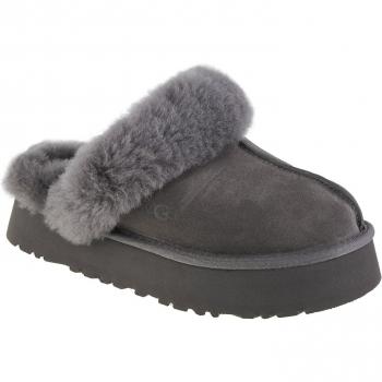 UGG Disquette Women's Sheepskin Slippers - Charcoal - UK4 EU37 US6 - Female