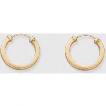 Pendientes Minimal de aro en oro con diseño elegante y minimalista