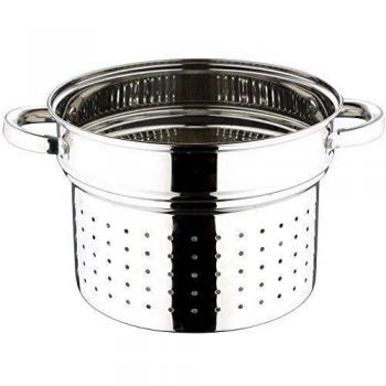 Chef Sauce CS-2560 - Escurridor de pasta de acero inoxidable, 24 x 18 cm