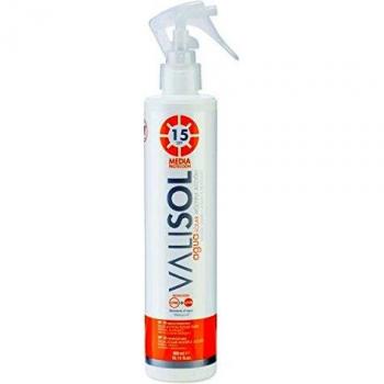 Valisol Agua Solar SPF 15. Crema solar bronceadora. Protege Hidrata-300ml.
