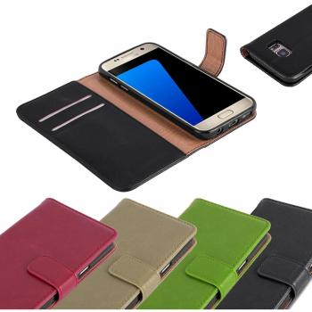 Funda Libro para Samsung Galaxy S7 en VERDE HIERBA