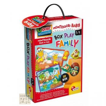 Puzzle Montessori Lisciani 3D de Animales para Bebés - Caja con 6 Puzzles Encajables
