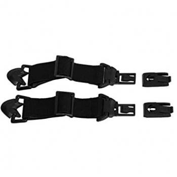 Wiley X Correa Spear Negro - Sistema de fijación de carril unisex-adulto, color negro, tamaño único