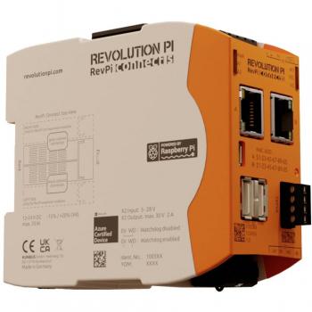 Revolution PI Ordenador industrial RevPi Connect S, 32 GB (Flash), 1 GB (RAM), OS Linux, alimentación de +12 V a +24 V