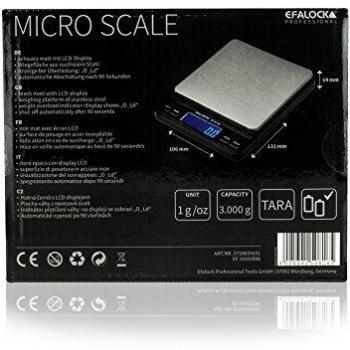 Efalock Balanza Digital Micro Scale Profesional para Peluquería