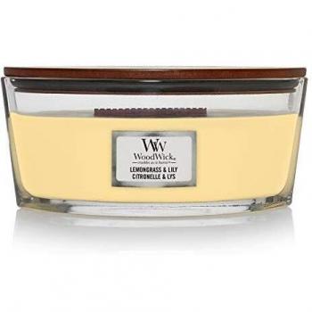 Vela Perfumada WoodWick Lemongrass y Lirio 453,6 g