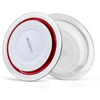Samsung Galaxy S7 y Samsung Galaxy S7 Edge - Sannysis Cargador Inalámbrico Wireless Pad de Carga Blanco