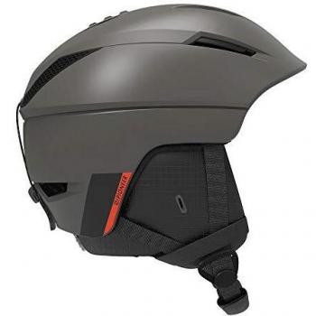 Salomon Pioneer Casco de esquí y Snowboard para Hombre, Carcasa In-Mould, Interior de Espuma EPS 4D, Circunferencia, Gris/Rojo
