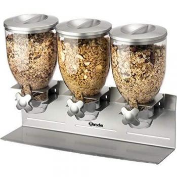 Dispensador de Cereal Triple - 3 Compartimentos x 3,5 L - Bartscher