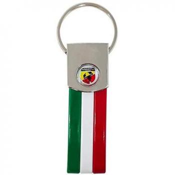 4R Quattroerre.it 21755 Llavero Oficial Abarth, Tricolor, Escudo
