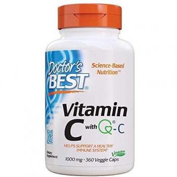 Doctors Best Vitamin C with Quali-C - 360 Vegicaps, 1000mg