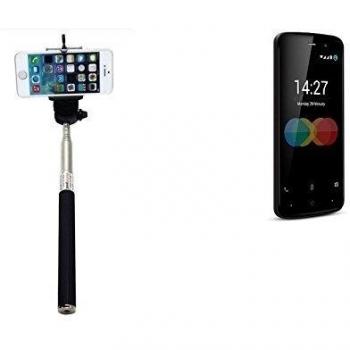Selfie Stick palillo para Allview P6 eMagic, negro, Monopod, mástil telescópico, autorretrato