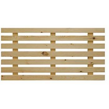 DECOWOOD - Bruma Cabecero de madera maciza en tono olivo, fabricado a mano en España, medidas 120 x 73 cm (para cama de 100/110 cm)