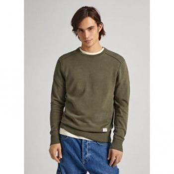 Jersey de hombre Pepe Jeans Moe verde militar con cuello redondo