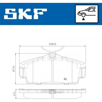 Pastillas de freno SKF VKBP 80428