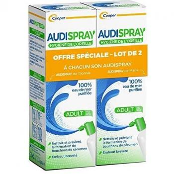 Audispray Higiene Auricular Adulto 2 x 50ml - Solución Hipertónica 100% Agua de Mar Purificada