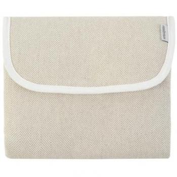 Cambiador de viaje plegable e impermeable Lino Beige 60x40 cm