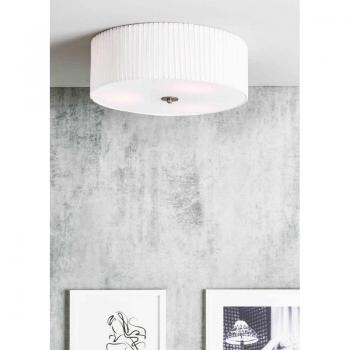Lámpara de techo JACKIE Blanca 3 bombillas, Aplique Cilíndrico 3 Luces 45cm Blanco - Markslojd