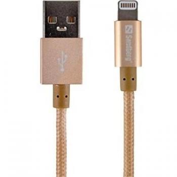 Sandberg excellence cable lightning de 1 m color dorado