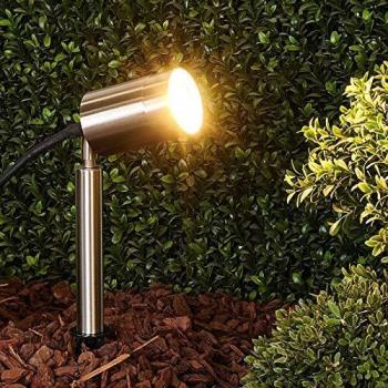 Lámpara de jardín antorcha GU10 Eske de acero inoxidable con piquete