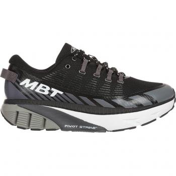 MBT MTR-1500 Men's Low Top Running Sneakers - Black/Grey Textile Synthetic