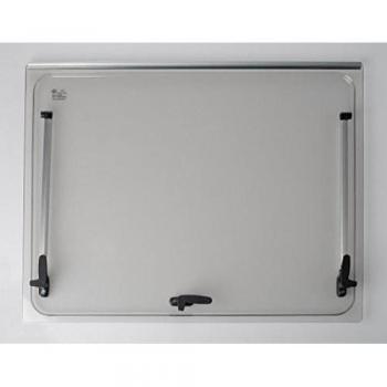Vidrio de recambio 668x232 para ventana Seitz 700x300 - Accesorios incluidos - Autocaravana - Color: Gris