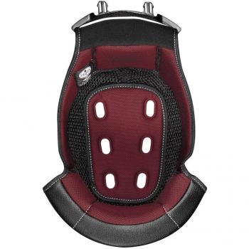 Forro de Casco de Moto Nolan N80-8 Clima Comfort Negro-Rojo (M)