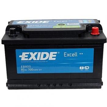 Batería Exide Excell EB800 12V 80Ah 640A