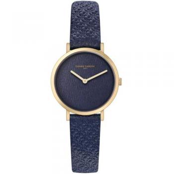 Pierre Cardin Blue Leather Analog Women's Watch CBV-1505