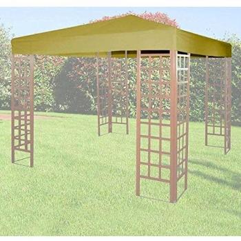 Telo de Recambio Beige para Gazebo de Madera 3x3 Poliéster