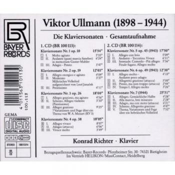 Viktor Ullmann: Complete Piano Sonatas
