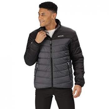 Regatta Freezeway Lightweight Water Repellent Medium-Fill Insulated Jacket Chaquetas Acolchadas, Hombre, Imán/Negro, XX-Large