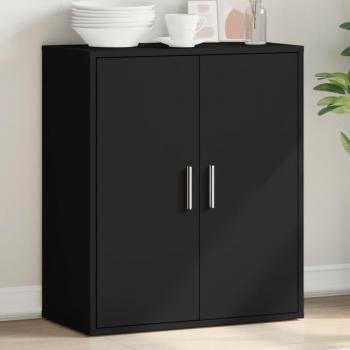 Aparador Firma 2 Puertas + Estante Interior Negro 80X79x38 Cm