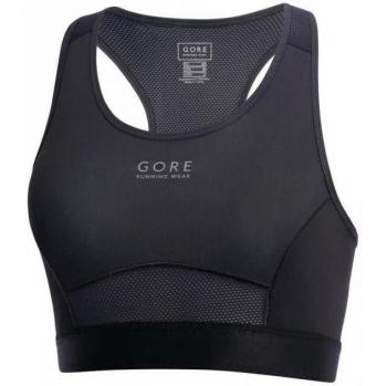 Gore Running Wear Essential Print - Camiseta manga larga para mujer, color negro, talla XL