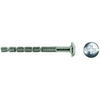 Celo 9445Tirm - Tornillo Rosca Métrica Tirm Cortable Cabeza Ancha Impronta Ranura+Pz M4X45 Mm, Cincado, 250 Unidades