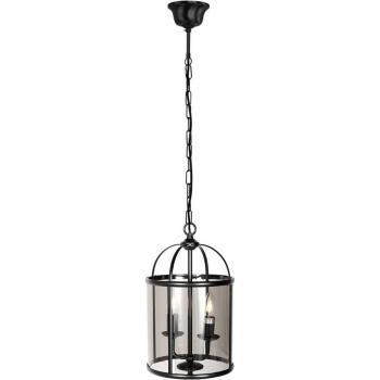 Lámpara colgante Pimpinela Steinhauer, Ø 23 cm, negra, metal, E14 (casquillo pequeño), modelo 5971ZW